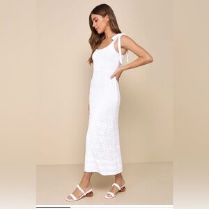 Lulus White Crochet Dress